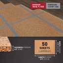 Natural Cork Sheet (300 sq. ft.) 2 ft. x 3 ft. sheets (50 pack