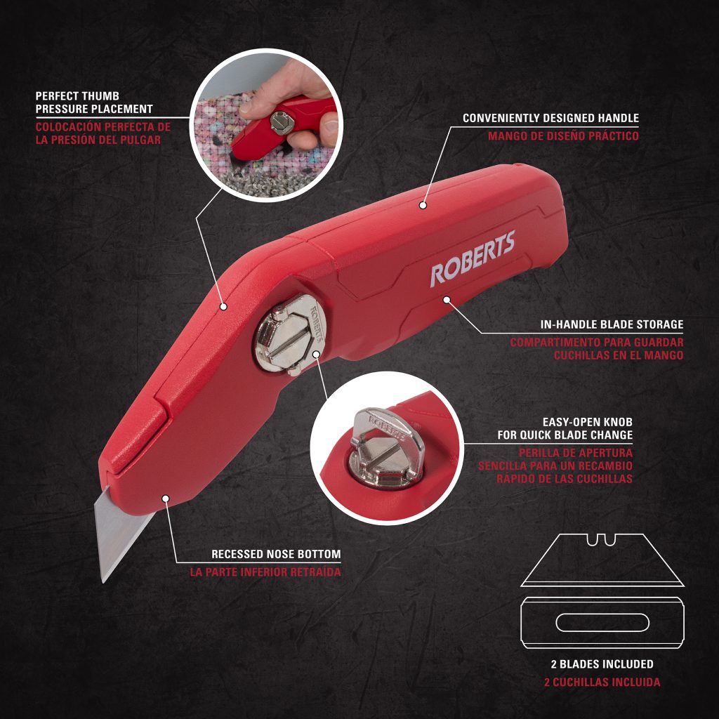 3-IN-1 Carpet, Vinyl & Utility Knife