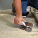 Wood Handle Trowel U-Notch 1/16" x 1/32" x 1/32