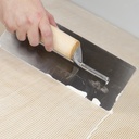 Wood Handle Trowel U-Notch 1/16" x 1/32" x 1/32