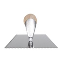 Wood Handle Trowel SQ-Notch  1/16" x 1/16" x 1/16"