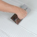 Comfort Grip Stainless Steel Trowel Square Notch 1/2 x 1/2 x 1/2