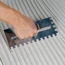 Comfort Grip Stainless Steel Trowel Square Notch 1/2 x 1/2 x 1/2