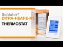 Touchscreen programmable digital floor thermostat