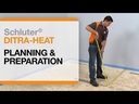 Touchscreen programmable digital floor thermostat