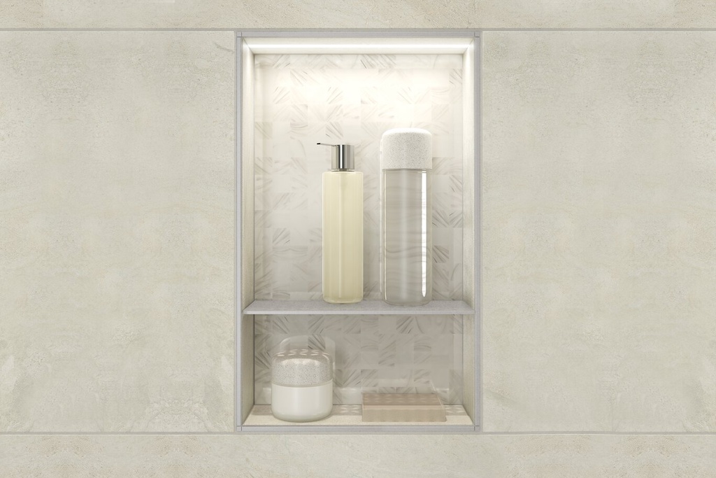Niche with LIPROTEC LED lighting – vertical installation