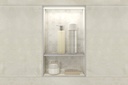 Niche with LIPROTEC LED lighting – vertical installation