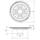 SQUARE DRAIN CONNECTOR 