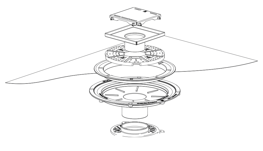 SQUARE DRAIN CONNECTOR 