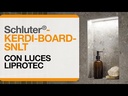 Niche with LIPROTEC LED lighting – vertical installation