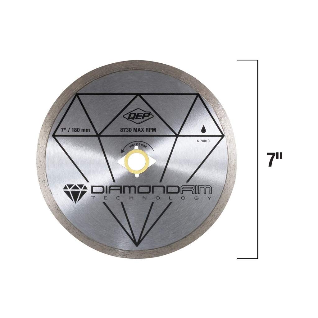 7" Continuous Rim Diamond Blade- Black Series