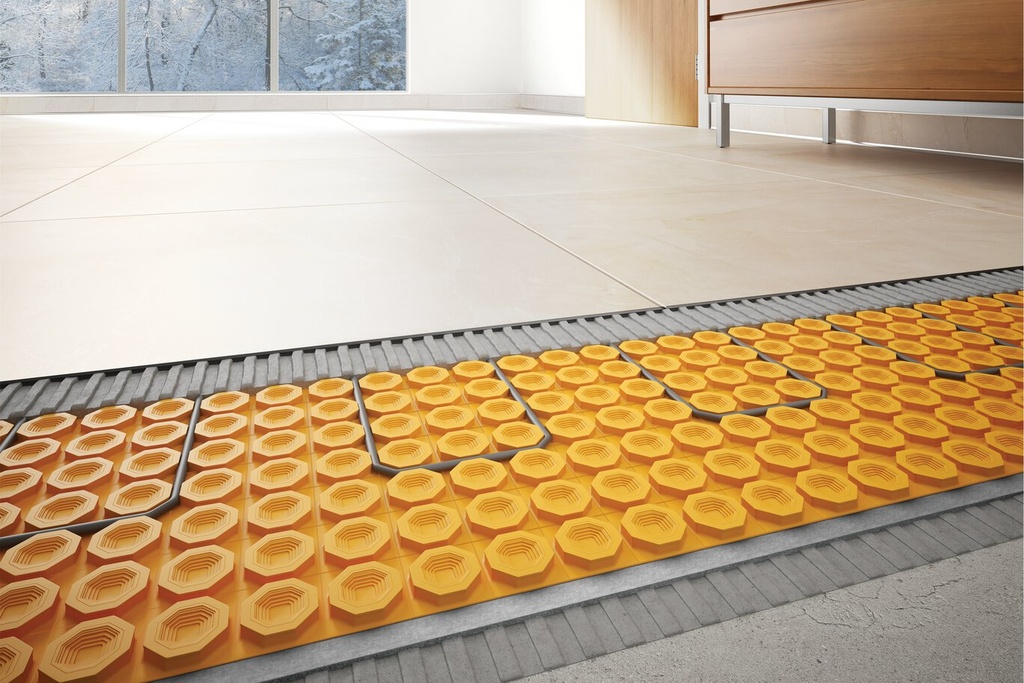 -DITRA-HEAT-DUO  Uncoupling and waterproofing membrane with sound control and thermal break