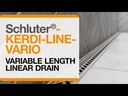 KERDI-LINE-VARIO- Grate and Channel Kit – Textured color-coated stainless steel