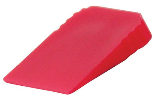 5/8" x 1/2" x 1/8" Medium Red Wedge with Finger Grip - 450 pc jar