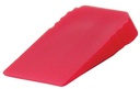 5/8" x 1/2" x 1/8" Medium Red Wedge with Finger Grip - 450 pc jar