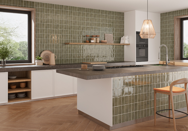 Kaleidoscope  Olive Green / Glossy