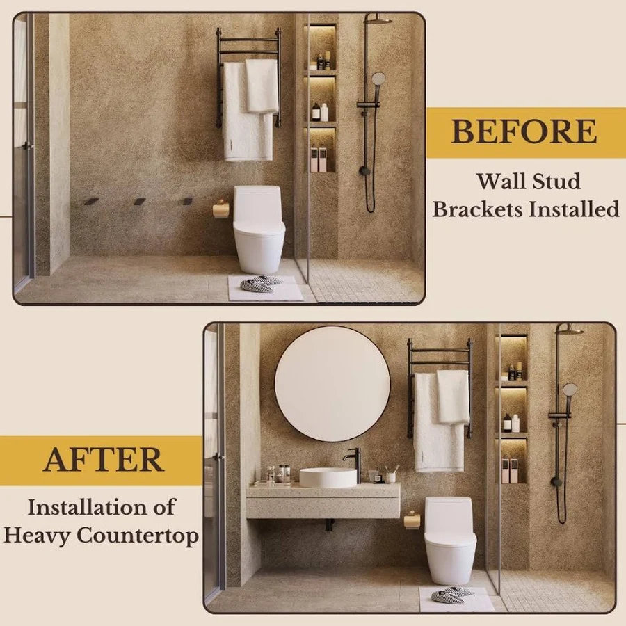 Balin Designs Floating Countertop Support Brackets 