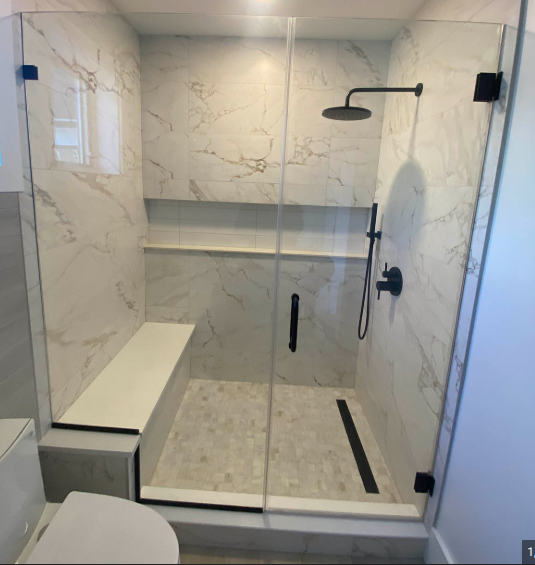 HMI  heavy  glass swing door