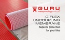 GURU-Membrane G Flex Roll Thickness 1/8” sale x sq ft
