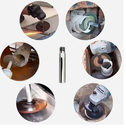 5/8"-11 Thread Angle Grinder Extension Shaft Set Connecting Rotary Rod Car Polishing Adapter of 3pcs, 3 inch, 3.9inch, 5.5inch