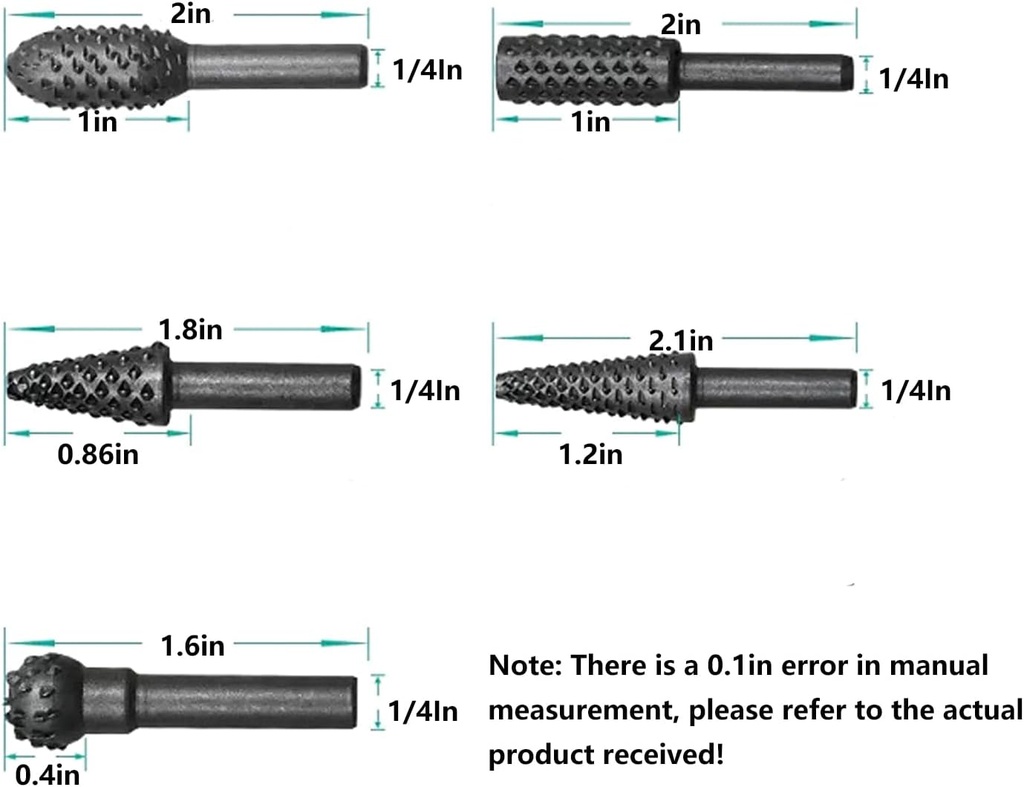 5/8"-11 Thread Angle Grinder Drill Chuck Adapter Kit | Includes 5Pcs Rotary 