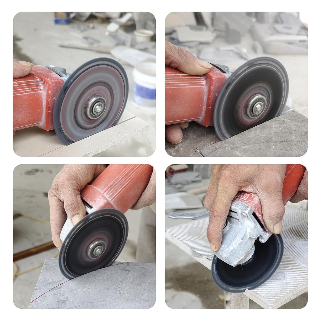 LOZLIN Diamond Blades 3PCS 4.5" Diamond Blade for Tile Cutting - No Chipping Ultra-Thin Dry Cut Blade 