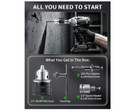 1/2" Keyed Drill Chuck Adapter Kit for Impact Wrench & SDS Plus | Includes SDS plus shank & 1/2" impact driver socket adapter. The perfect impact drill adapter for rotary hammer conversion.