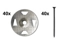 KERDI-BOARD 1-5/8 SCREWS (40) +  WASHERS (40)