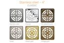 KERDI-DRAIN GRATE KIT 4 OIL-RUBBED BRONZE