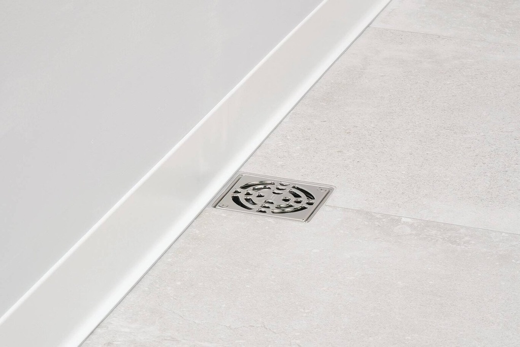 KERDI DRAIN-F DRAIN W/BONDED KERDI COLLAR POLYPROPYLENE