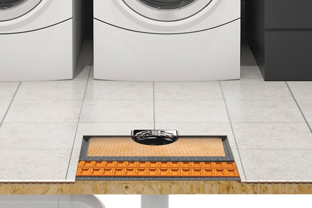KERDI DRAIN-F DRAIN W/BONDED KERDI COLLAR POLYPROPYLENE