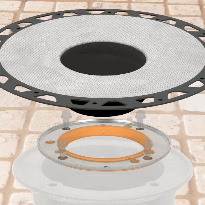 KERDI DRAIN ADAPTOR FLANGE KIT ABS 5 1/4