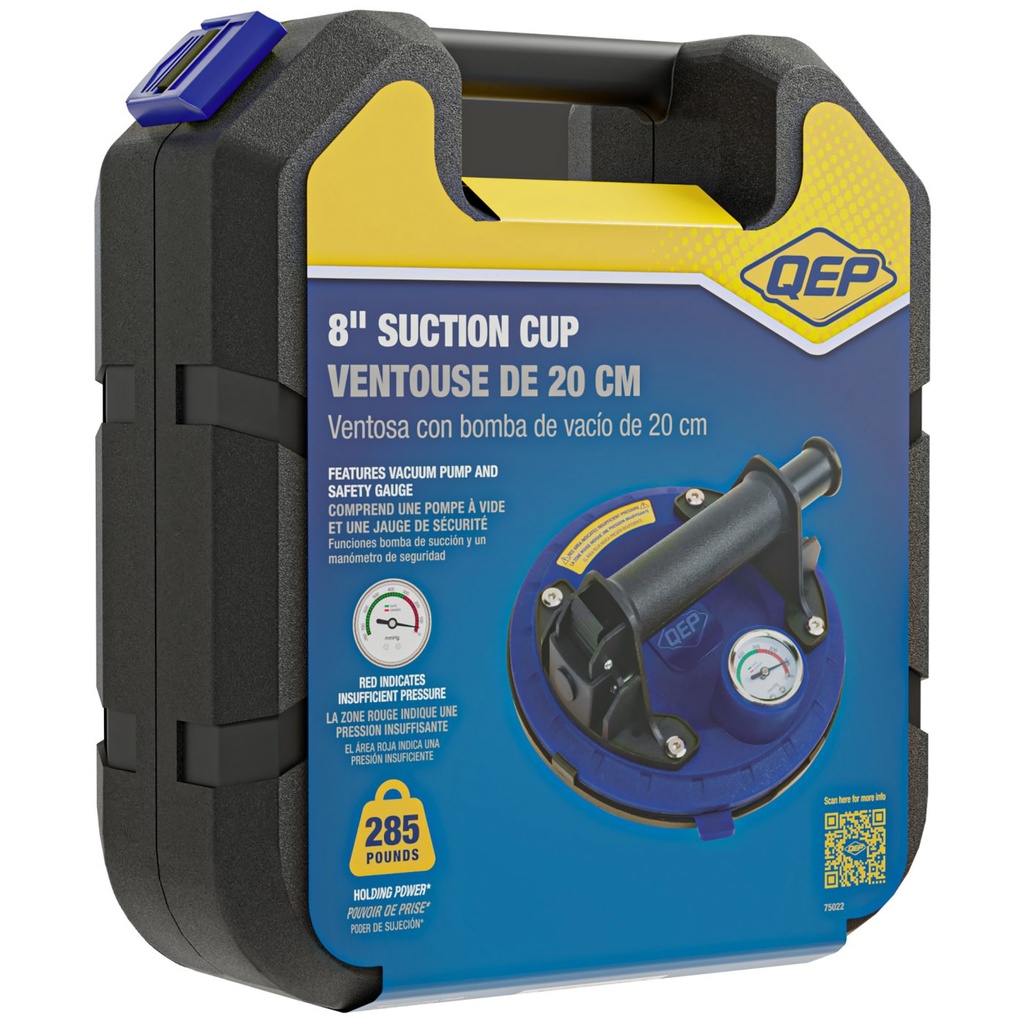 8" Pump Suction Cup with Gauge