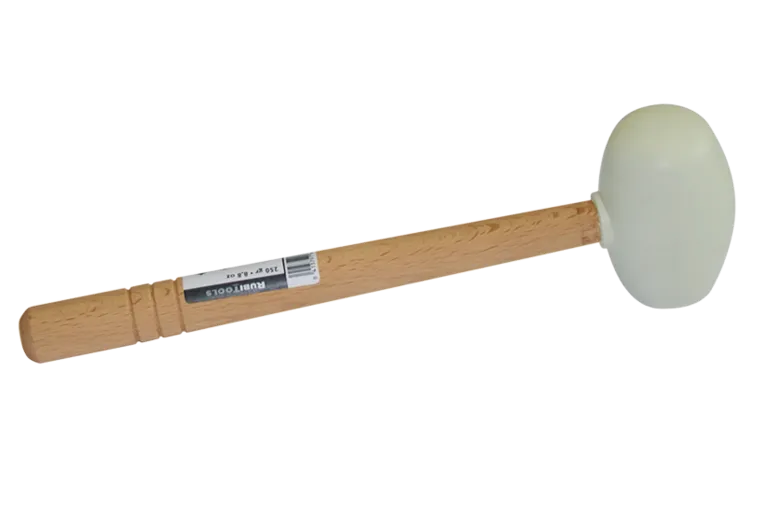 WHITE RUBBER MALLET flat/rounded 18oz