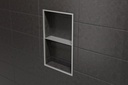 Rectangular shelf for prefabricated KERDI-BOARD-SN/-SNLT niches