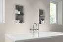 Rectangular shelf for prefabricated KERDI-BOARD-SN/-SNLT niches