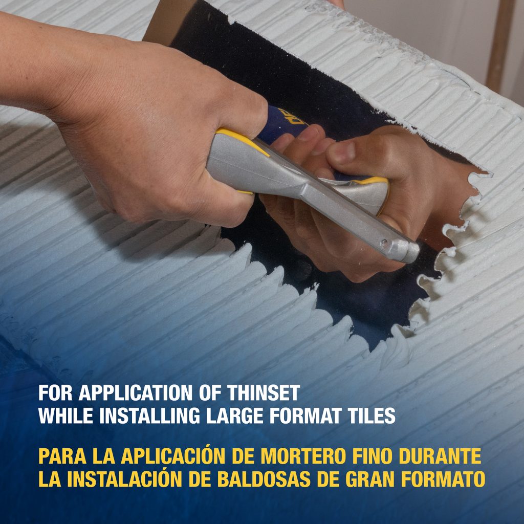 Comfort Grip Euro Notch Trowel