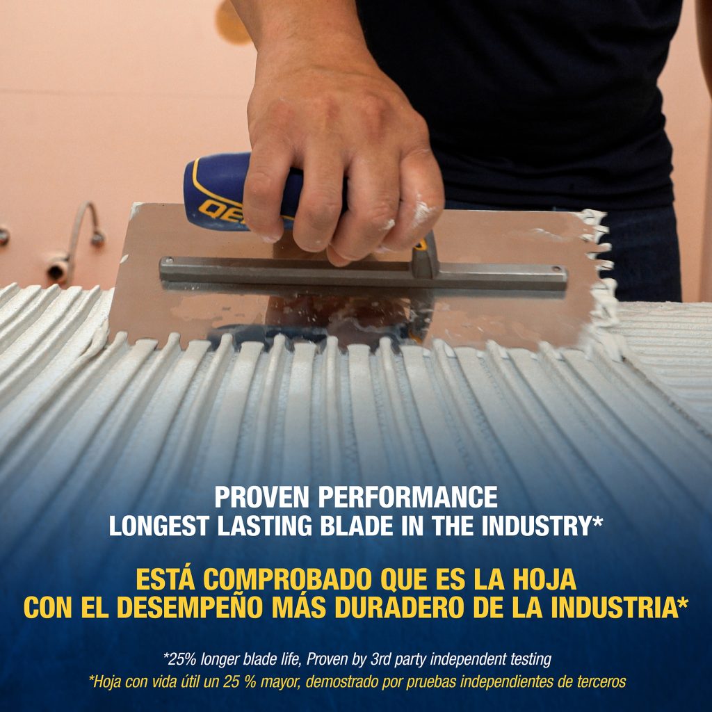 Comfort Grip Euro Notch Trowel