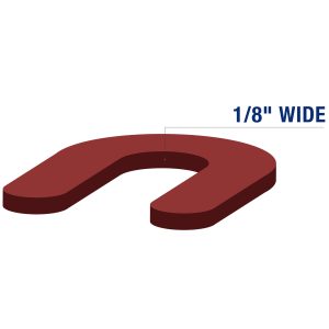 1/8" Horseshoe Shims - 150 Qty