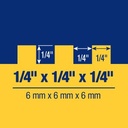 6 x 2 Comfort Grip Margin Trowel Square Notch 1/4 x 1/4 x 1/4