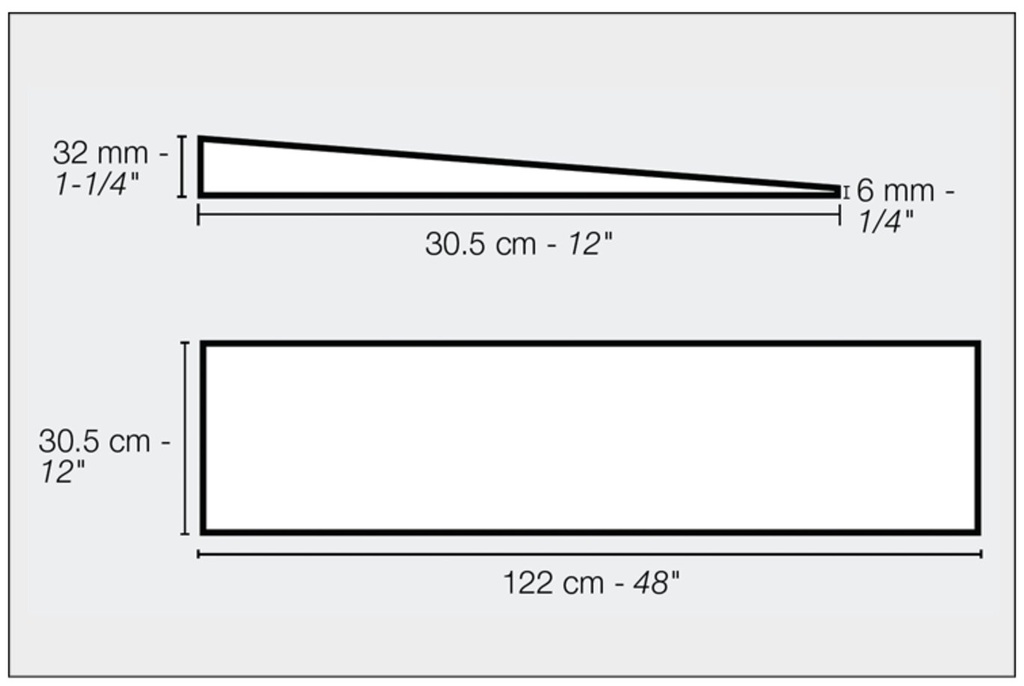 KERDI-SHOWER- Ramp-R  48"