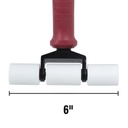 6" Pro Cut Pile Carpet Seam Roller