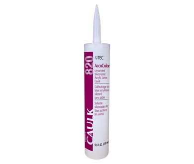 820-Accucolor Siliconized Unsanded Acrylic Caulk - 10.5 oz