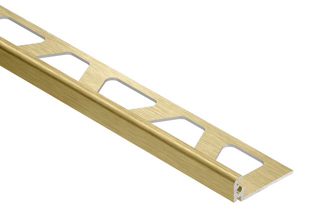 SCHLUTER-JOLLY-Brushed Brass Anodized Aluminum   8' ft    (AMGB)