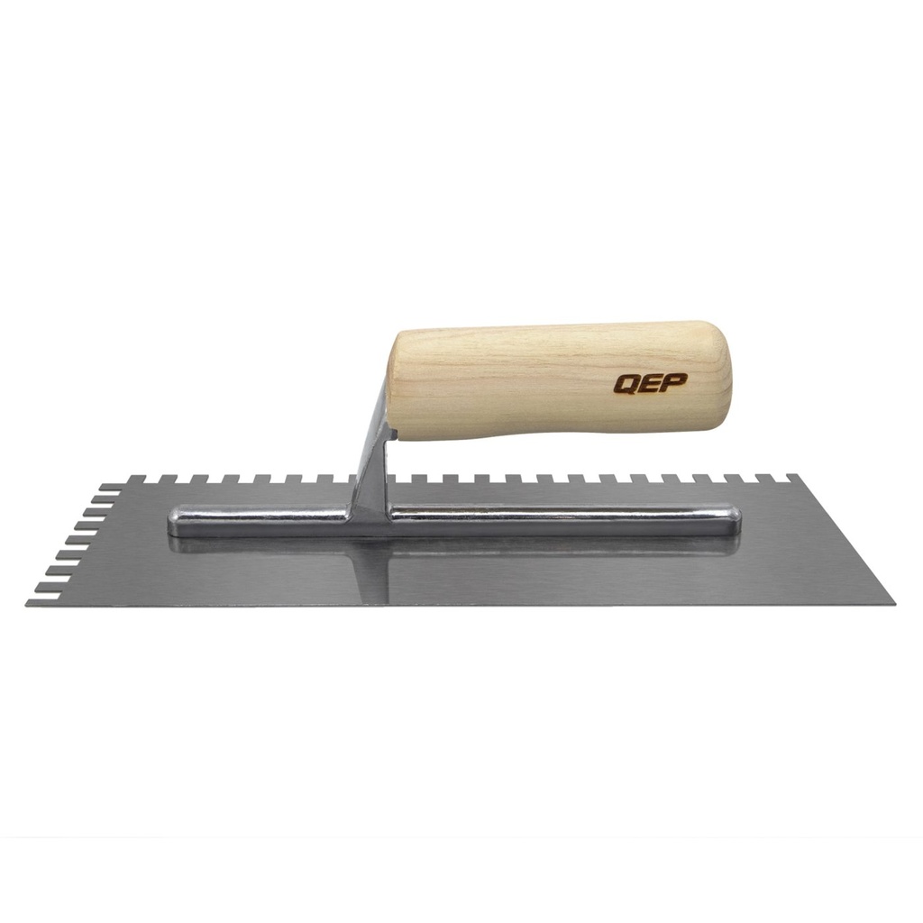 Wood Handle Trowel V Notch 1/4 x 3/16