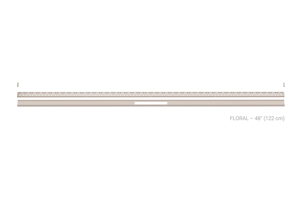 SCHLUTER-kerdi-Line-VARIO- Grate and Channel Kit – Textured color-coated stainless steel