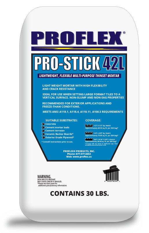 PROFLEX-PRO-STICK 42L - Lightweight Thinset white 50 lbs