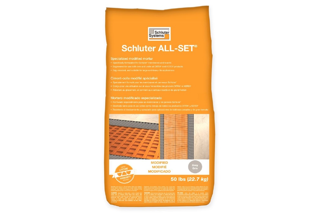 SCHLUTER ALL-SET MODIFIED GREY