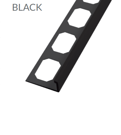 Black Matt powder-coated 3/8"