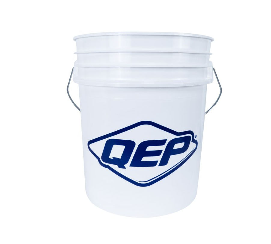 QEP 5 Gallon White Plastic Mixing Bucket